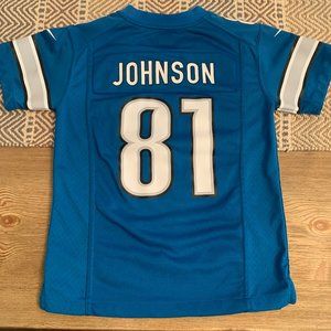 Detroit Lions Johnson 81 Jersey Youth Small